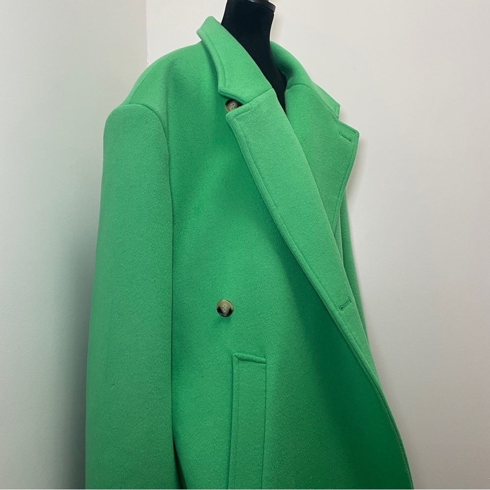 Blanca- The Adeline Coat Green Size Large Oversized Wool Winter Staple Fashion - Picture 3 of 15